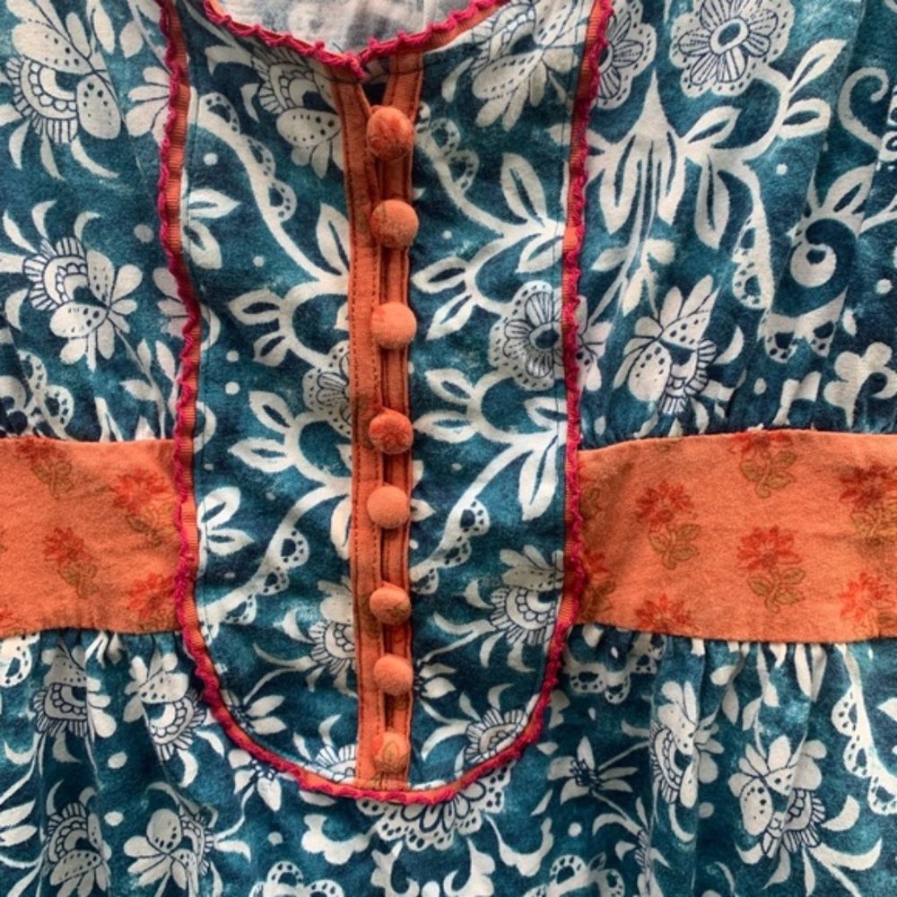 Anthropologie Ricrac Trim Patterned Tank Top - Picture 4 of 4